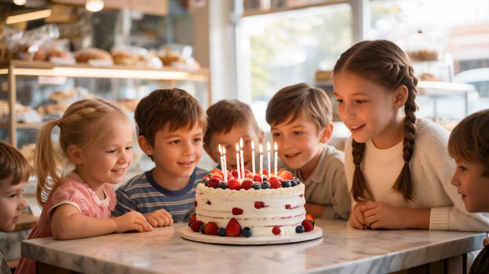 Gâteau d’anniversaire commandé en pâtisserie