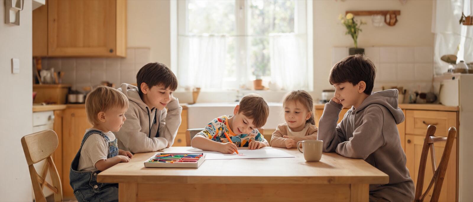 Un enfant de 6 ans dessine sa liste d’invités