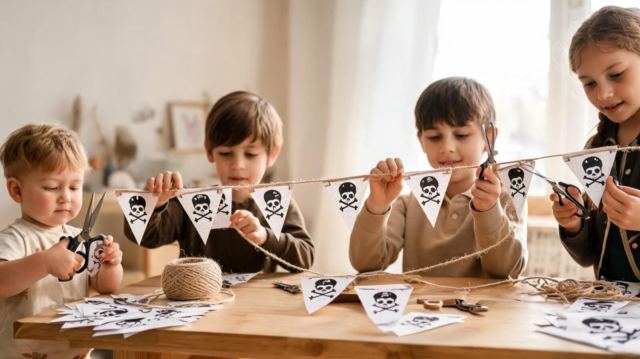 Fabriquer une guirlande pirate